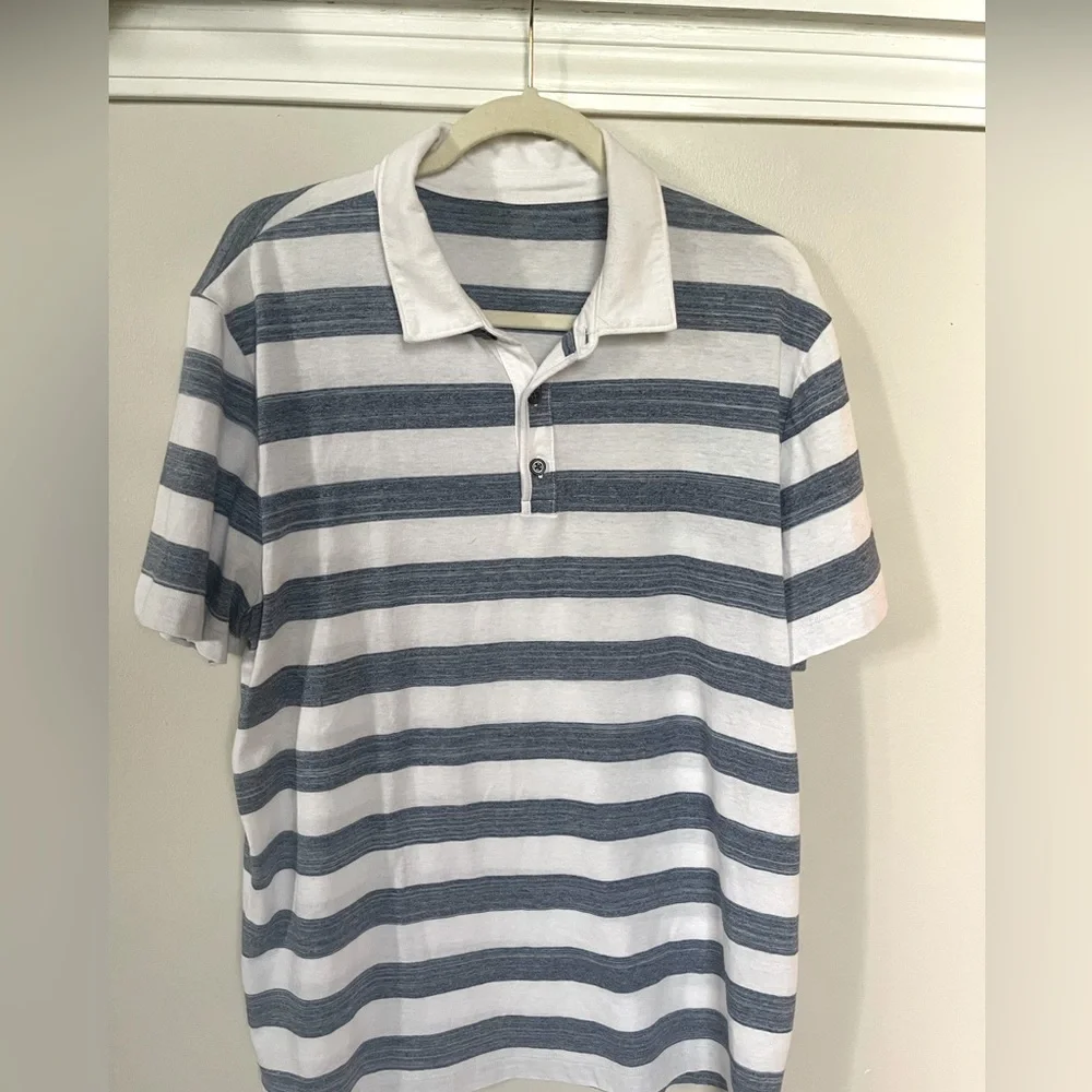 Banana Republic men’s striped soft polo shirt XL